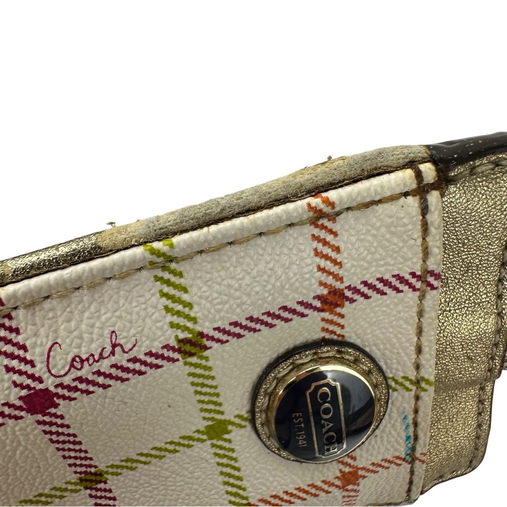 Coach Multicolor Plaid Women's ID and Badge Holder - Picture 6 of 6